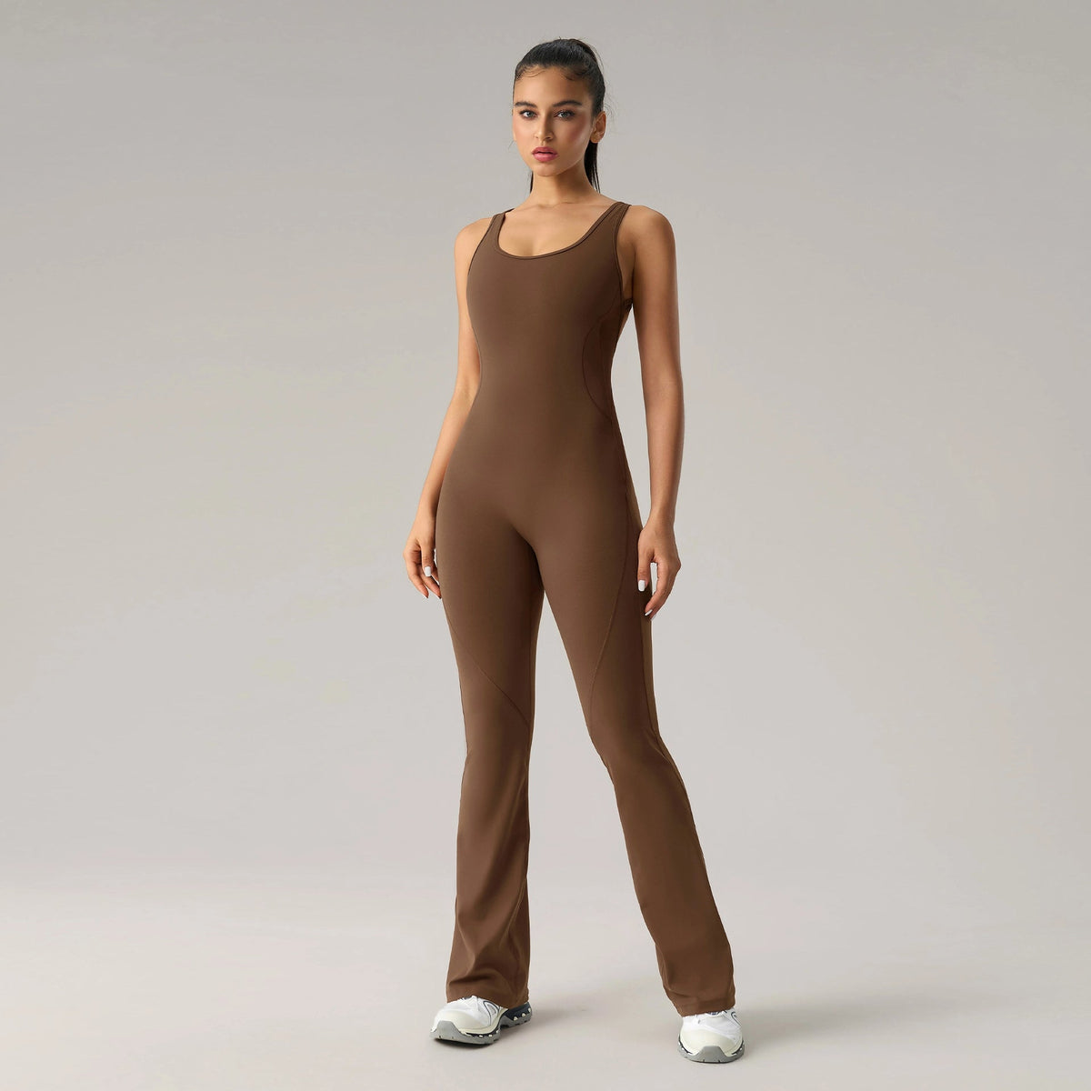 Open-Back Yoga & Training Jumpsuit