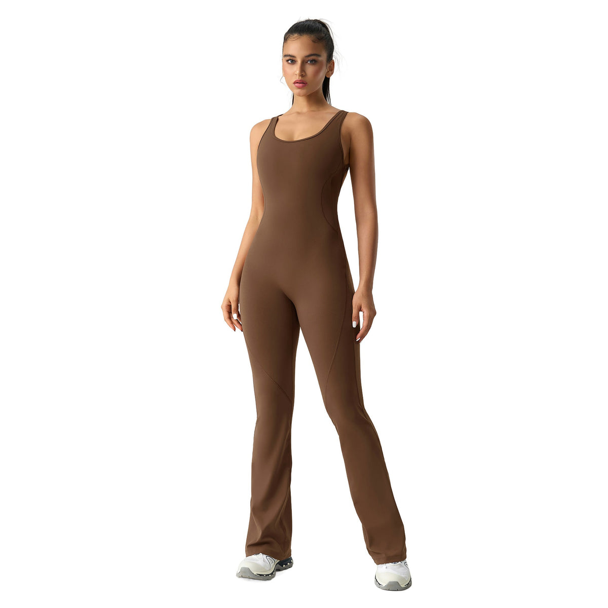 Open-Back Yoga & Training Jumpsuit