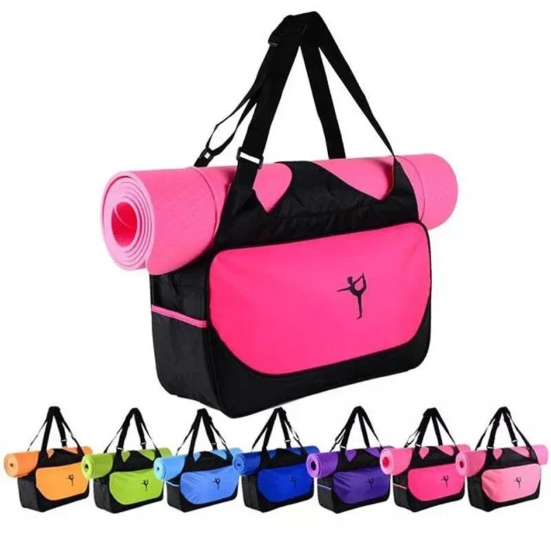Waterproof Gym Bag with Yoga Mat Carrier